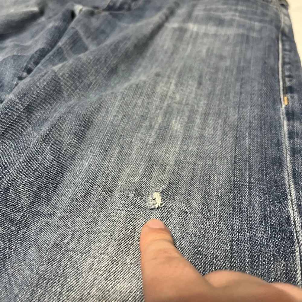 Vintage True Religion Ricky Jeans Relaxed Straight Mens 36x32 Faded Made in USA